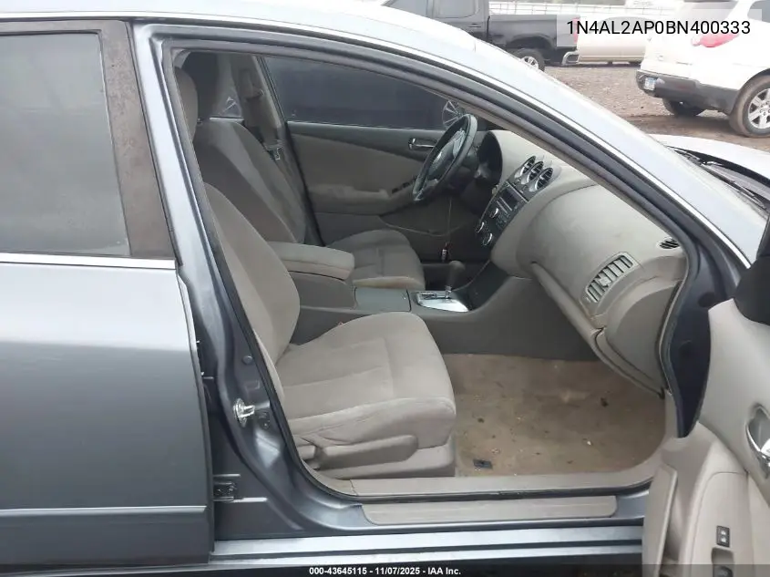 1N4AL2AP0BN400333 2011 Nissan Altima 2.5 S