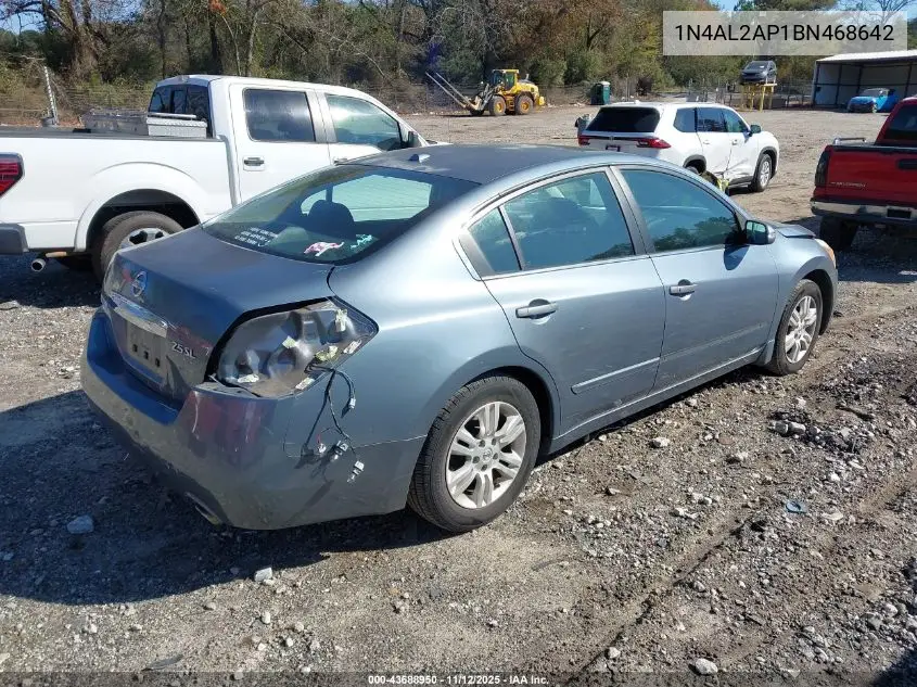 1N4AL2AP1BN468642 2011 Nissan Altima 2.5 S