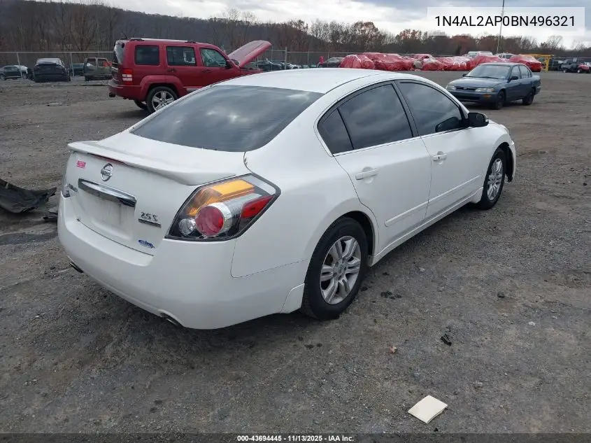 1N4AL2AP0BN496321 2011 Nissan Altima 2.5 S