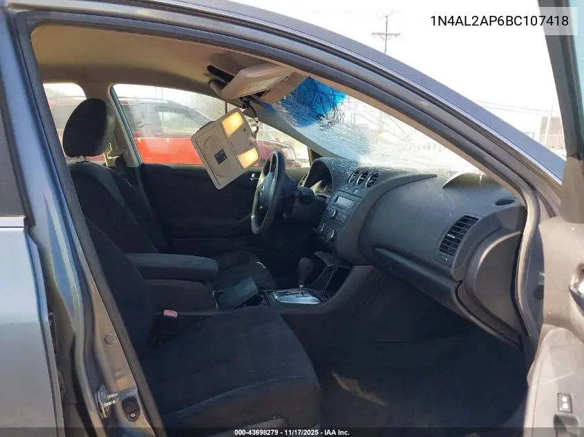1N4AL2AP6BC107418 2011 Nissan Altima 2.5 S