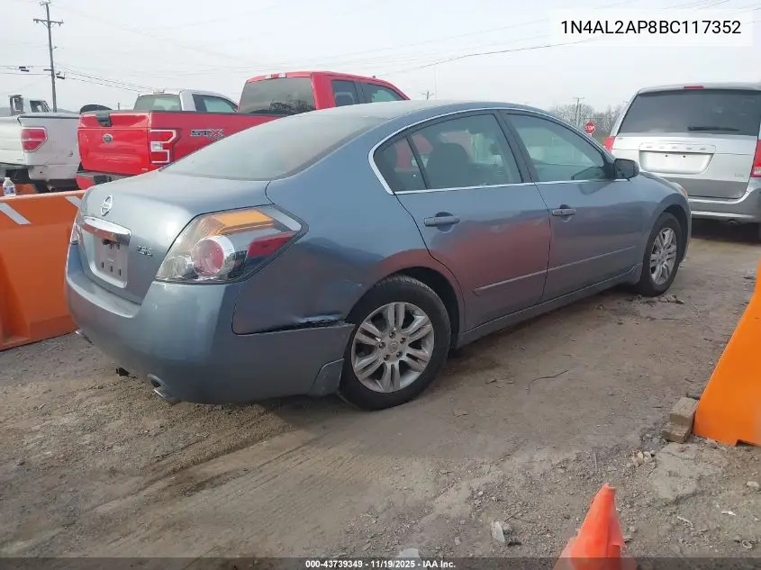 1N4AL2AP8BC117352 2011 Nissan Altima 2.5 S