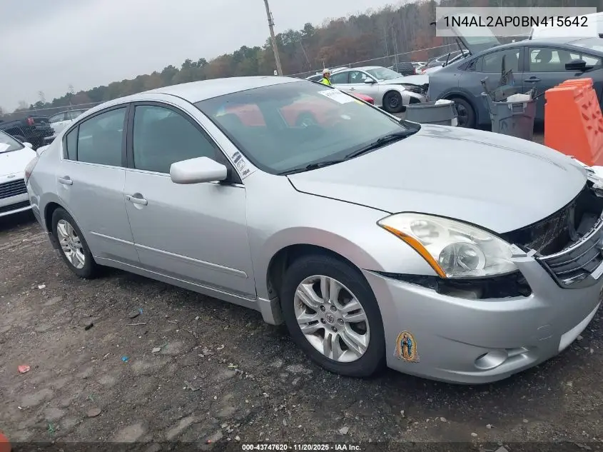 1N4AL2AP0BN415642 2011 Nissan Altima 2.5 S