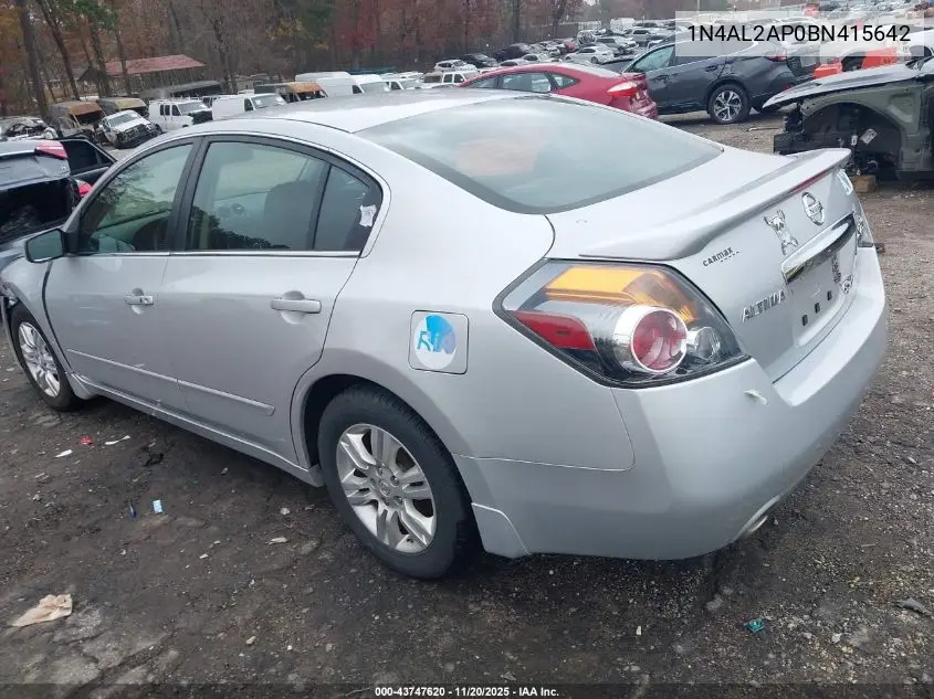 1N4AL2AP0BN415642 2011 Nissan Altima 2.5 S