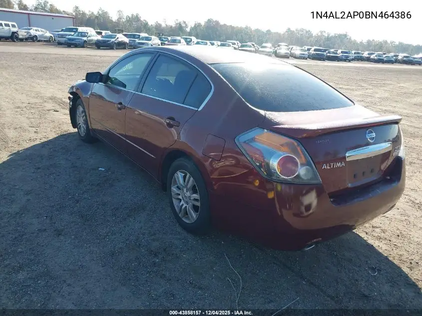 1N4AL2AP0BN464386 2011 Nissan Altima 2.5 S