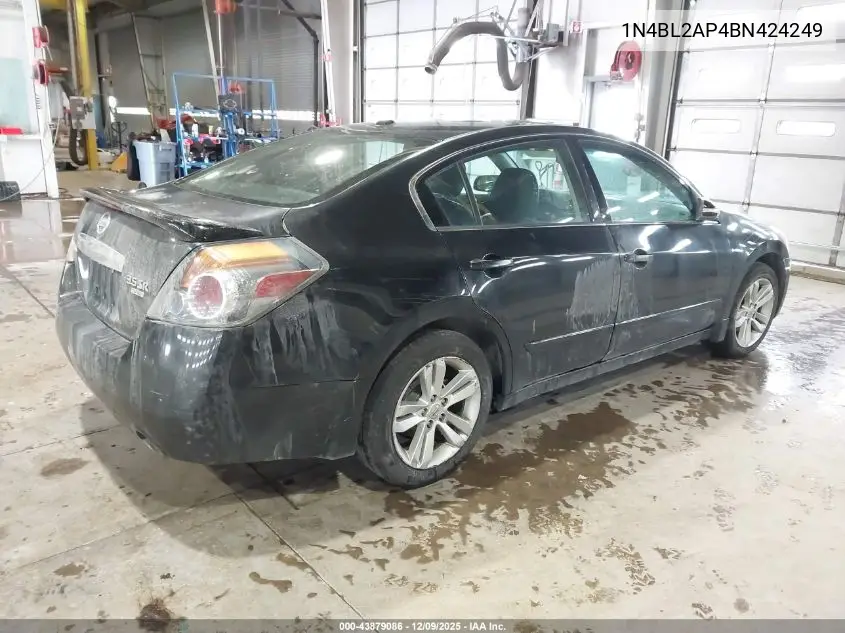 1N4BL2AP4BN424249 2011 Nissan Altima 3.5 Sr