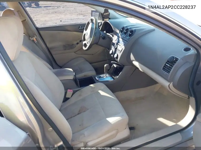1N4AL2AP2CC228237 2012 Nissan Altima 2.5 S