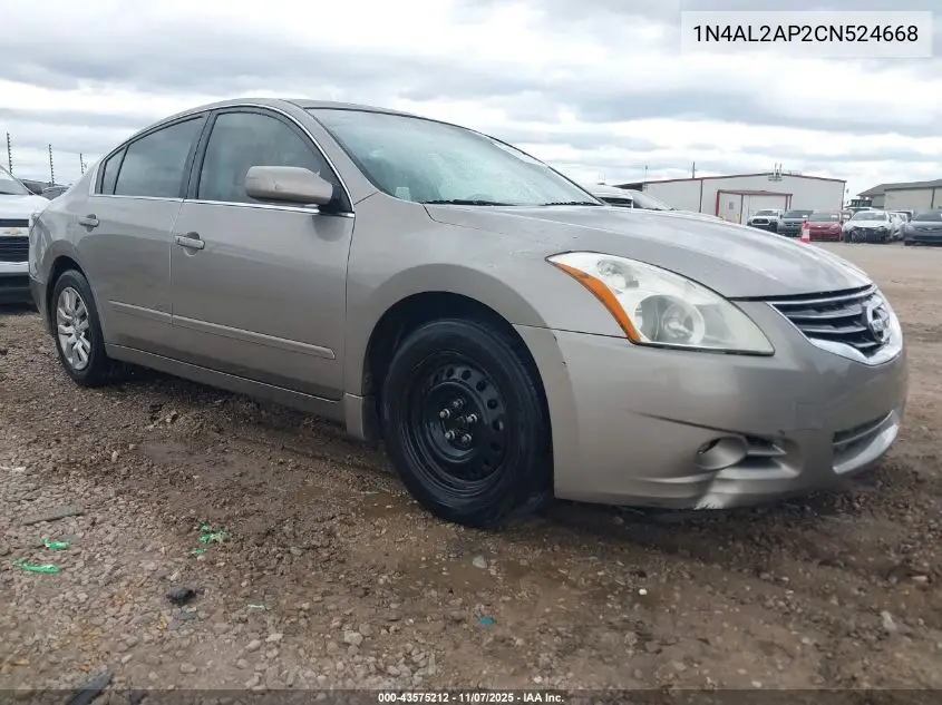 1N4AL2AP2CN524668 2012 Nissan Altima 2.5 S