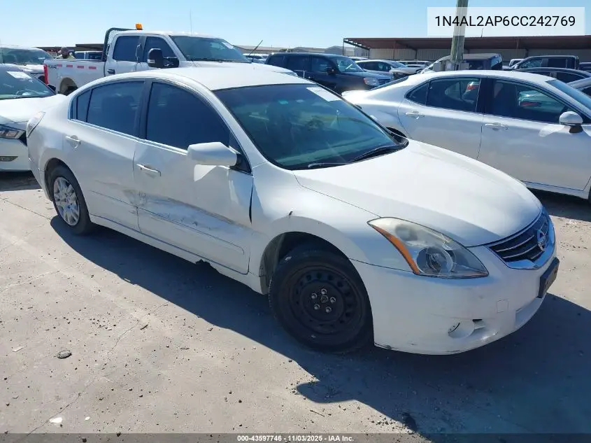 1N4AL2AP6CC242769 2012 Nissan Altima 2.5 S