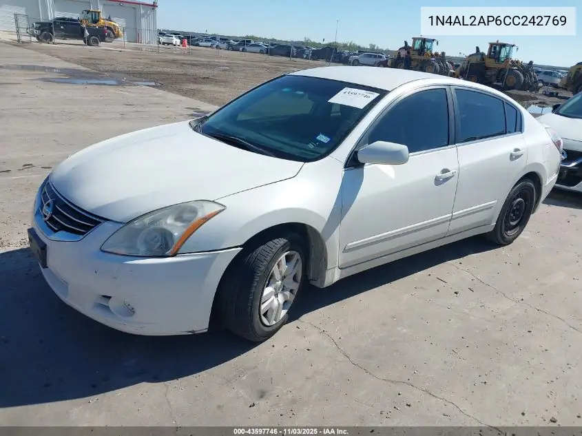 1N4AL2AP6CC242769 2012 Nissan Altima 2.5 S
