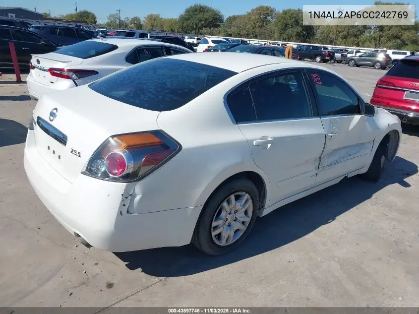 1N4AL2AP6CC242769 2012 Nissan Altima 2.5 S