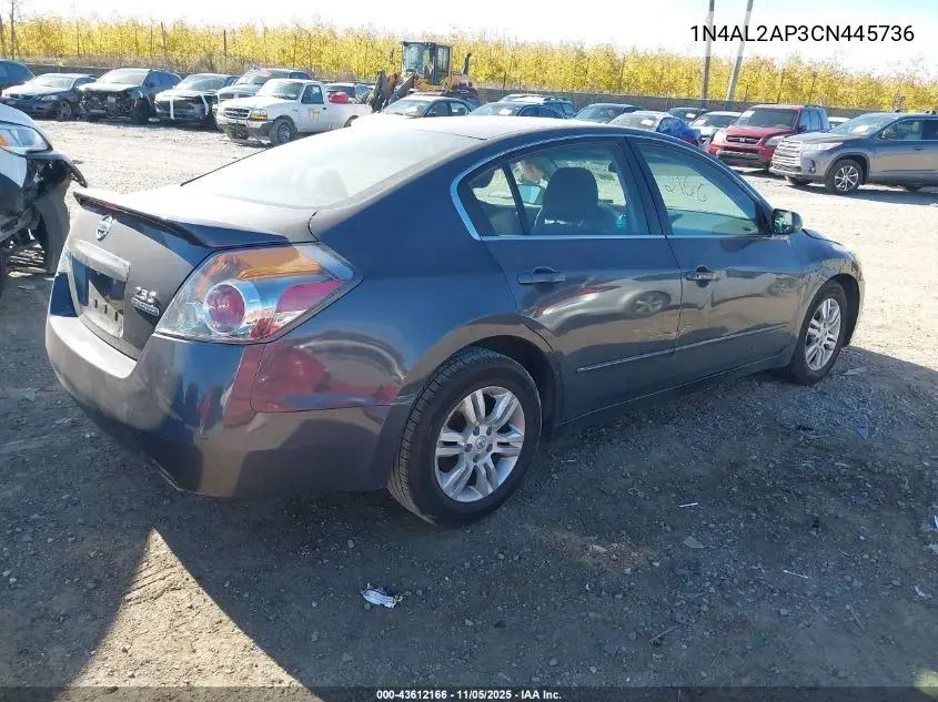 1N4AL2AP3CN445736 2012 Nissan Altima 2.5 S