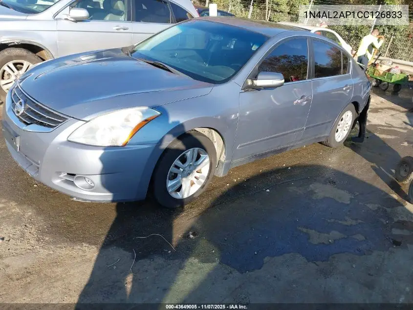 1N4AL2AP1CC126833 2012 Nissan Altima 2.5 S