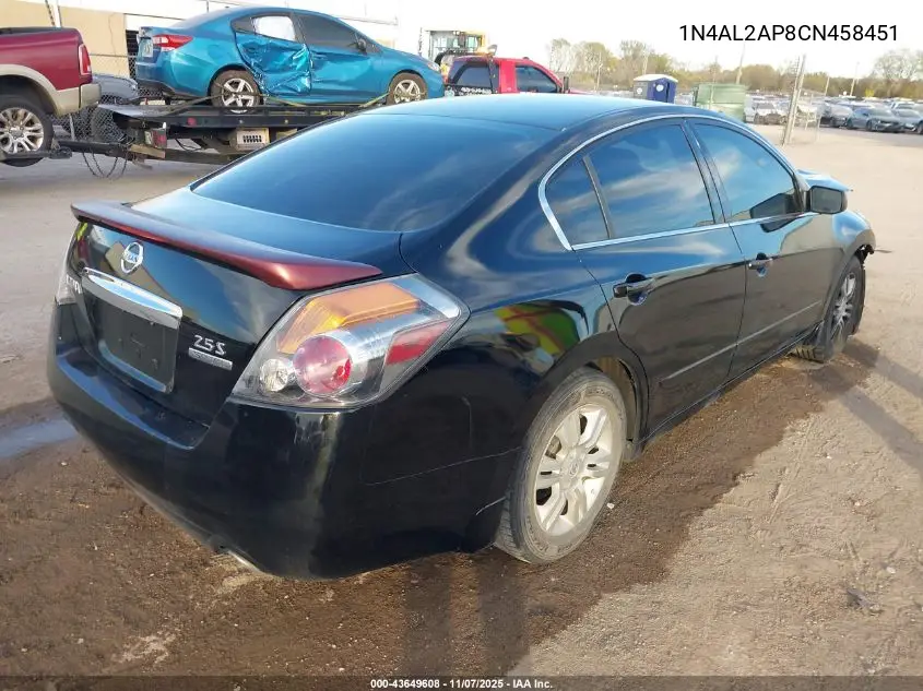 1N4AL2AP8CN458451 2012 Nissan Altima 2.5 S