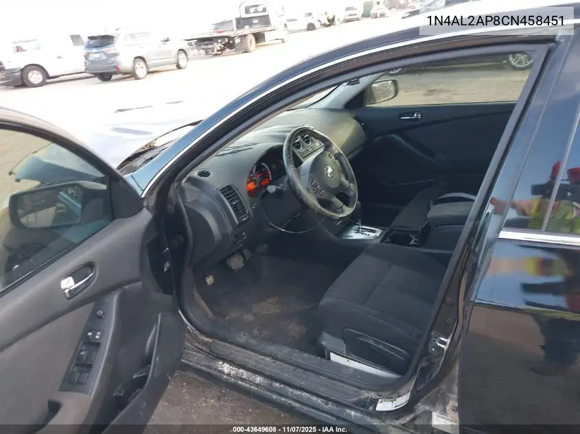 1N4AL2AP8CN458451 2012 Nissan Altima 2.5 S