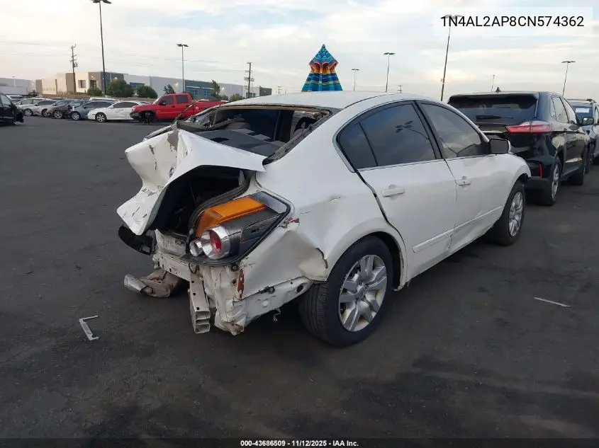 1N4AL2AP8CN574362 2012 Nissan Altima 2.5 S