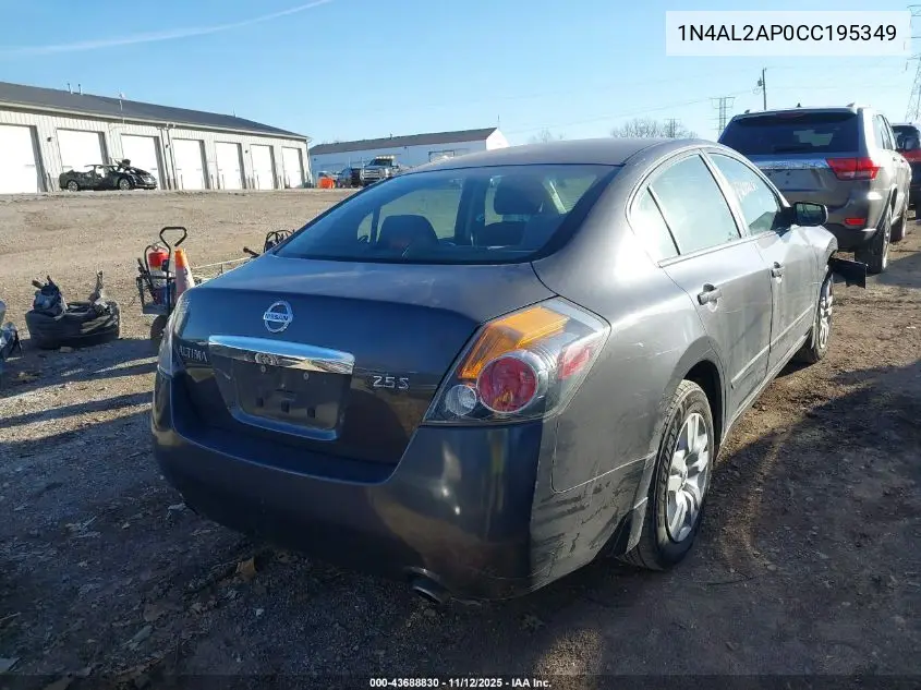 1N4AL2AP0CC195349 2012 Nissan Altima 2.5 S