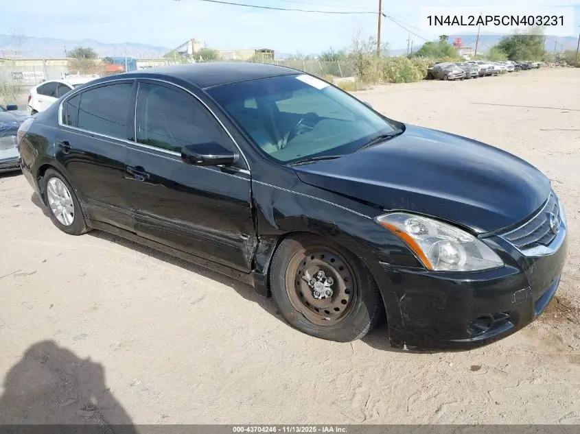 1N4AL2AP5CN403231 2012 Nissan Altima 2.5 S