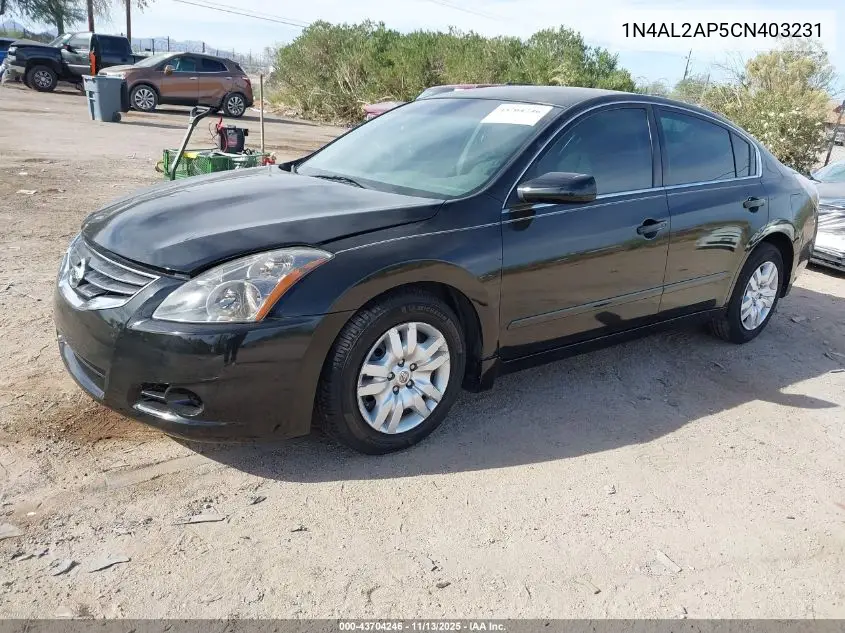 1N4AL2AP5CN403231 2012 Nissan Altima 2.5 S
