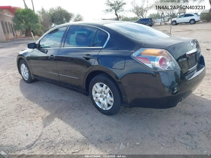 1N4AL2AP5CN403231 2012 Nissan Altima 2.5 S