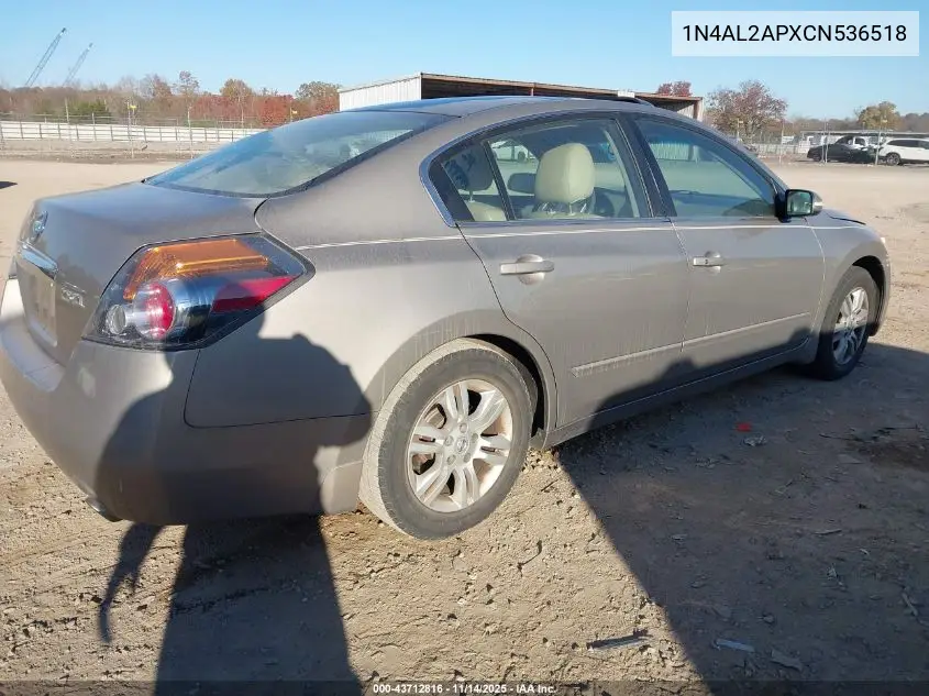1N4AL2APXCN536518 2012 Nissan Altima 2.5 S