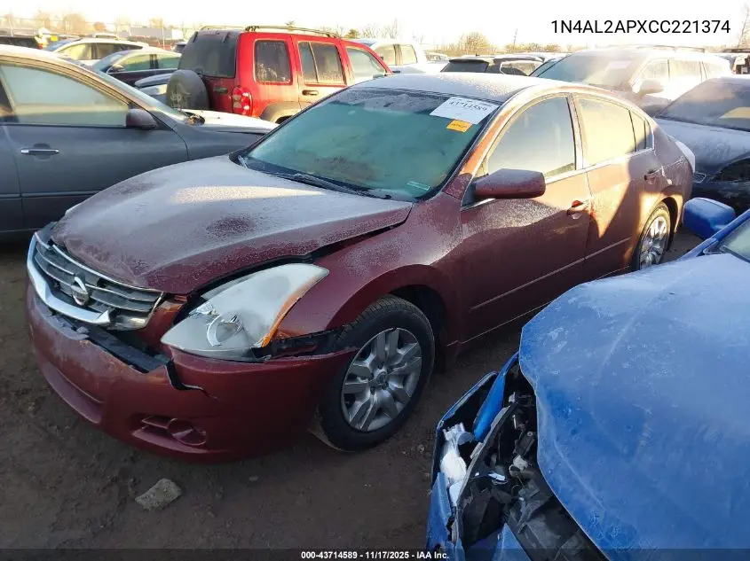 1N4AL2APXCC221374 2012 Nissan Altima 2.5 S