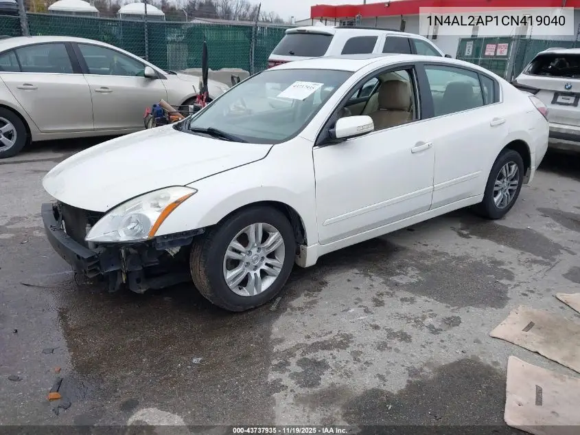 1N4AL2AP1CN419040 2012 Nissan Altima 2.5 S