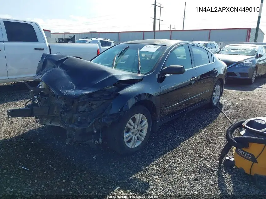 1N4AL2APXCN449010 2012 Nissan Altima 2.5 S