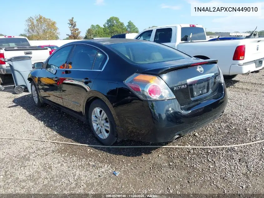 1N4AL2APXCN449010 2012 Nissan Altima 2.5 S