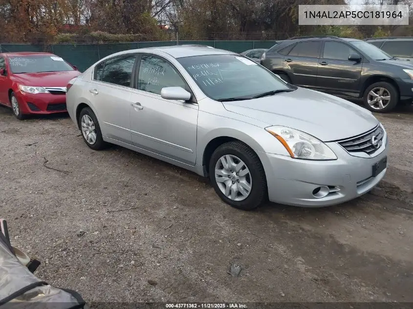 1N4AL2AP5CC181964 2012 Nissan Altima 2.5 S