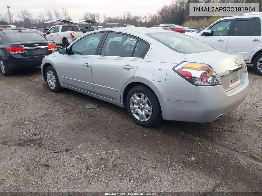 1N4AL2AP5CC181964 2012 Nissan Altima 2.5 S