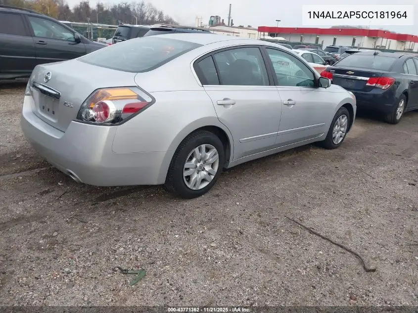 1N4AL2AP5CC181964 2012 Nissan Altima 2.5 S