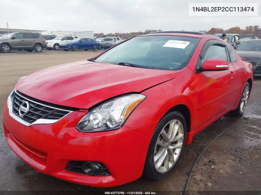 1N4BL2EP2CC113474 2012 Nissan Altima 3.5 Sr