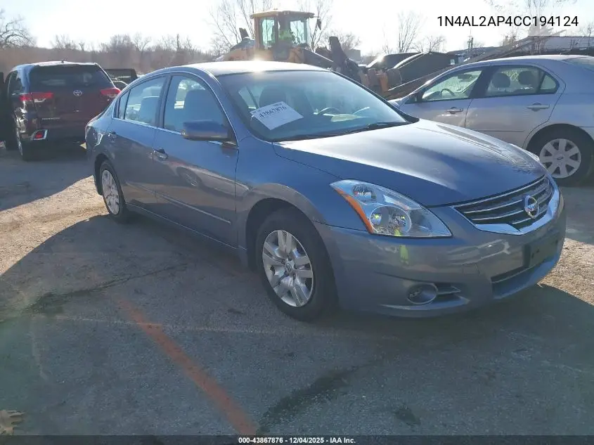 1N4AL2AP4CC194124 2012 Nissan Altima 2.5 S