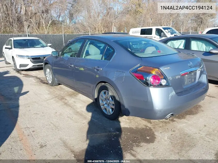1N4AL2AP4CC194124 2012 Nissan Altima 2.5 S