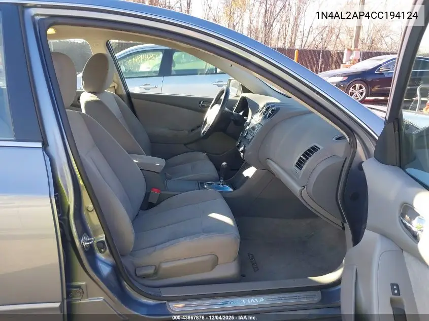 1N4AL2AP4CC194124 2012 Nissan Altima 2.5 S