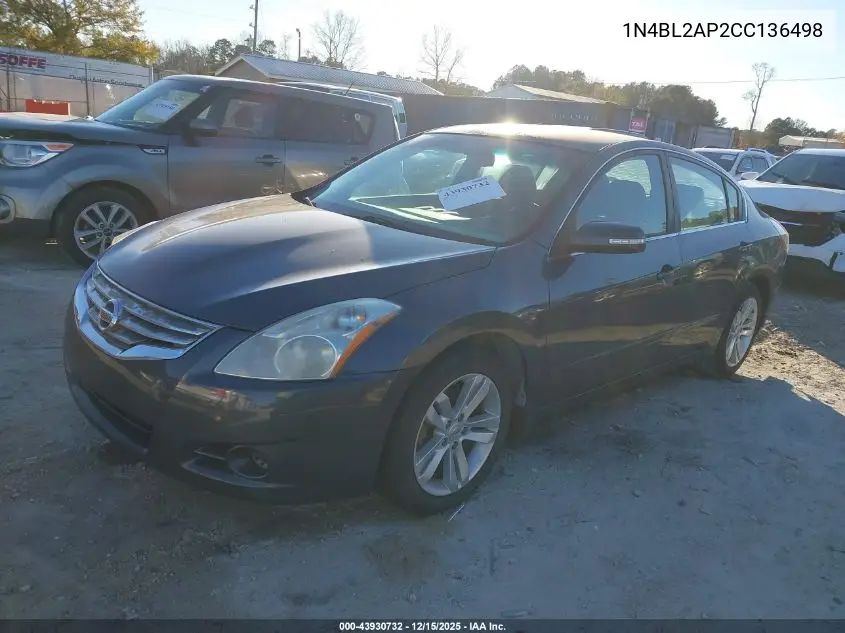 1N4BL2AP2CC136498 2012 Nissan Altima 3.5 Sr