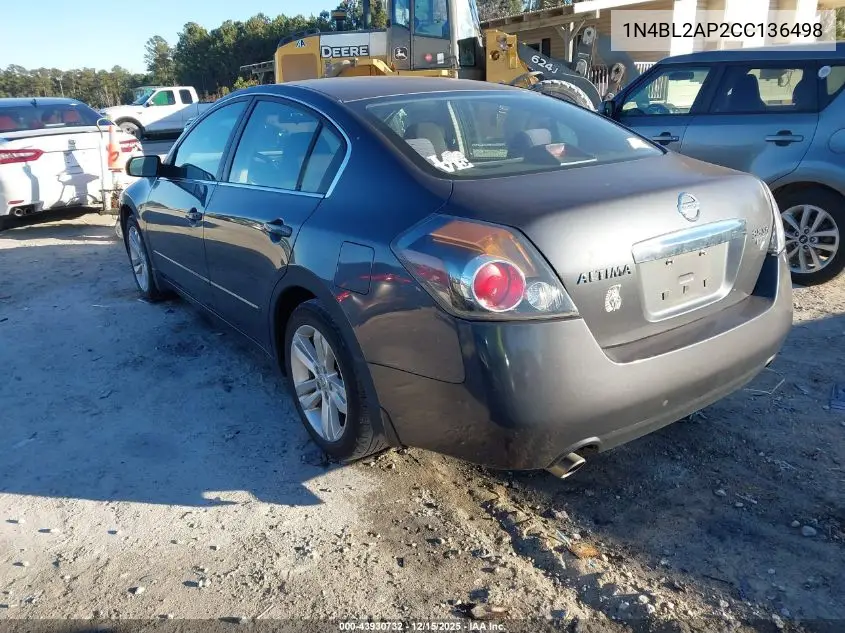 1N4BL2AP2CC136498 2012 Nissan Altima 3.5 Sr