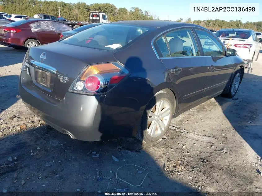 1N4BL2AP2CC136498 2012 Nissan Altima 3.5 Sr