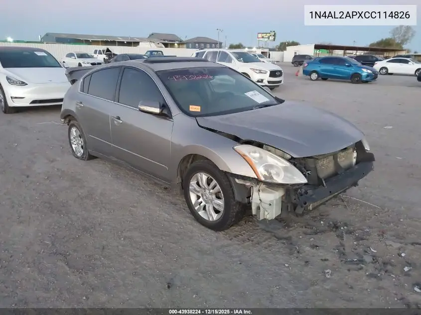 1N4AL2APXCC114826 2012 Nissan Altima 2.5 S