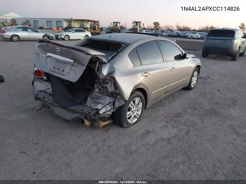 1N4AL2APXCC114826 2012 Nissan Altima 2.5 S