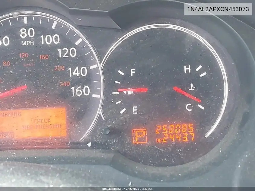 1N4AL2APXCN453073 2012 Nissan Altima 2.5 S