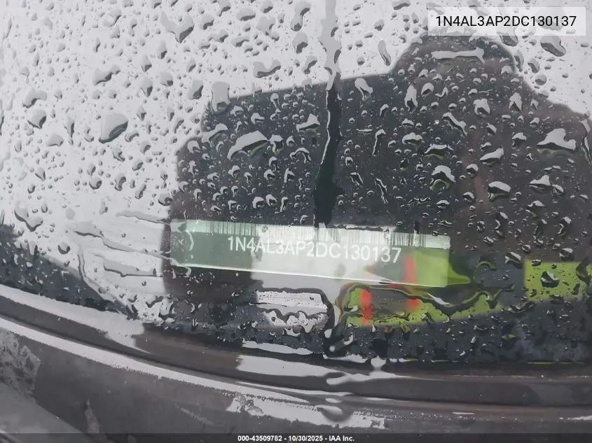 1N4AL3AP2DC130137 2013 Nissan Altima 2.5 Sv