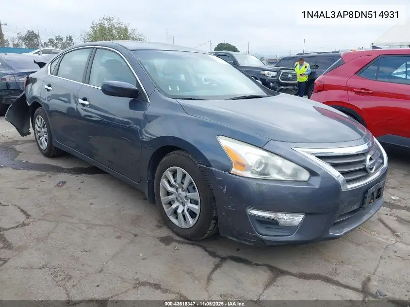 1N4AL3AP8DN514931 2013 Nissan Altima 2.5 S