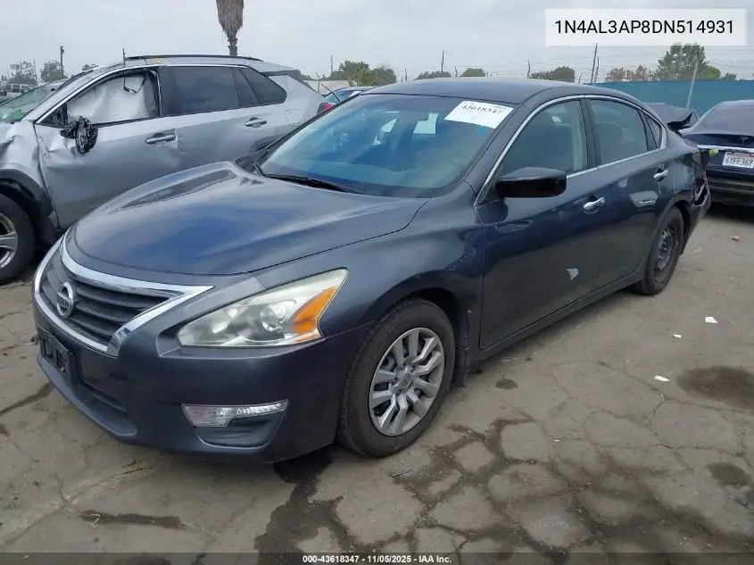 1N4AL3AP8DN514931 2013 Nissan Altima 2.5 S