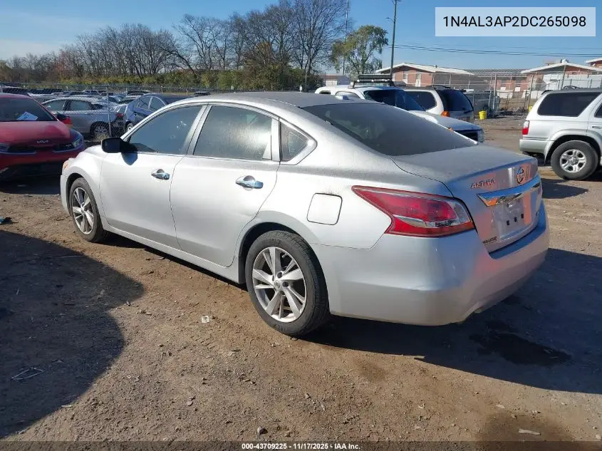 1N4AL3AP2DC265098 2013 Nissan Altima 2.5 Sv