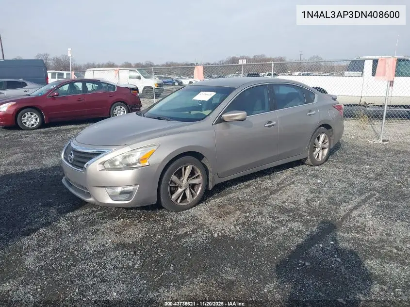 1N4AL3AP3DN408600 2013 Nissan Altima 2.5 Sv