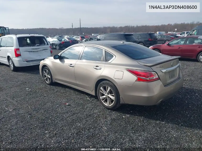 1N4AL3AP3DN408600 2013 Nissan Altima 2.5 Sv
