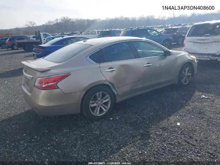 1N4AL3AP3DN408600 2013 Nissan Altima 2.5 Sv