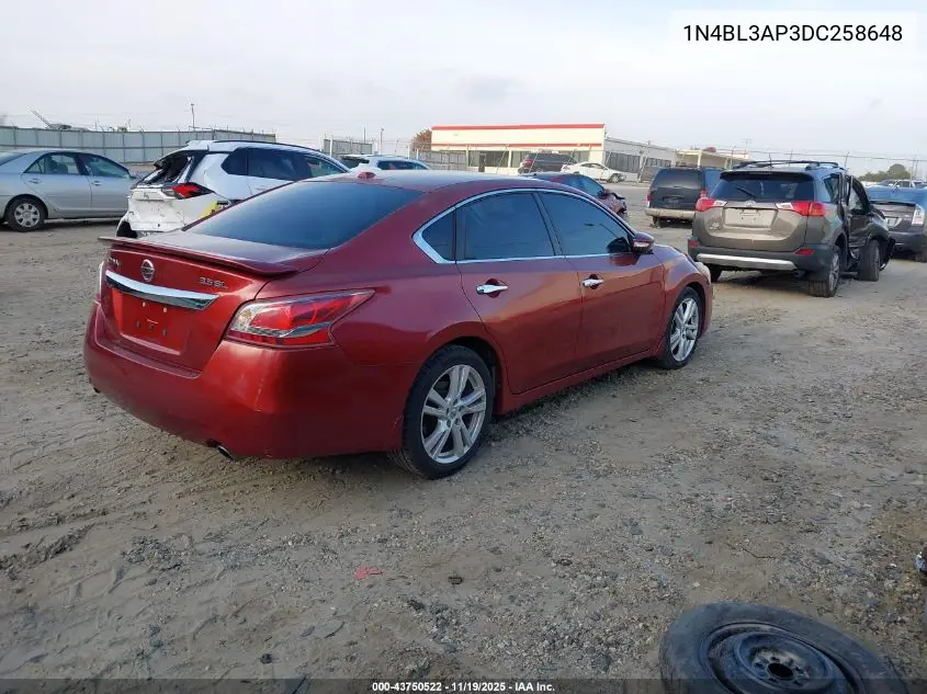 1N4BL3AP3DC258648 2013 Nissan Altima 3.5 Sl