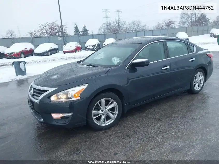 1N4AL3AP8DN444752 2013 Nissan Altima 2.5 Sv
